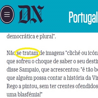 A culpa, depois, ainda é do Acordo Ortográfico...