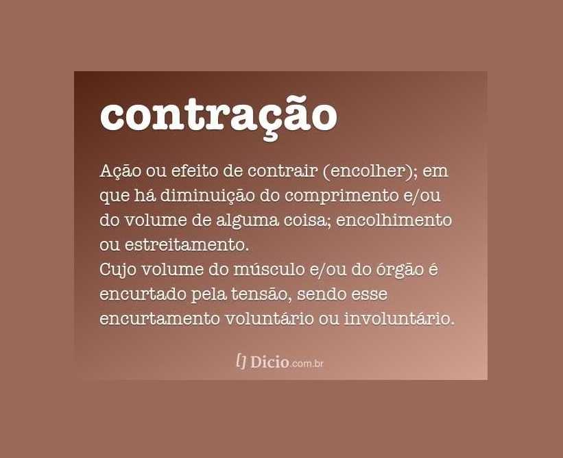 Contração, retração e contenção