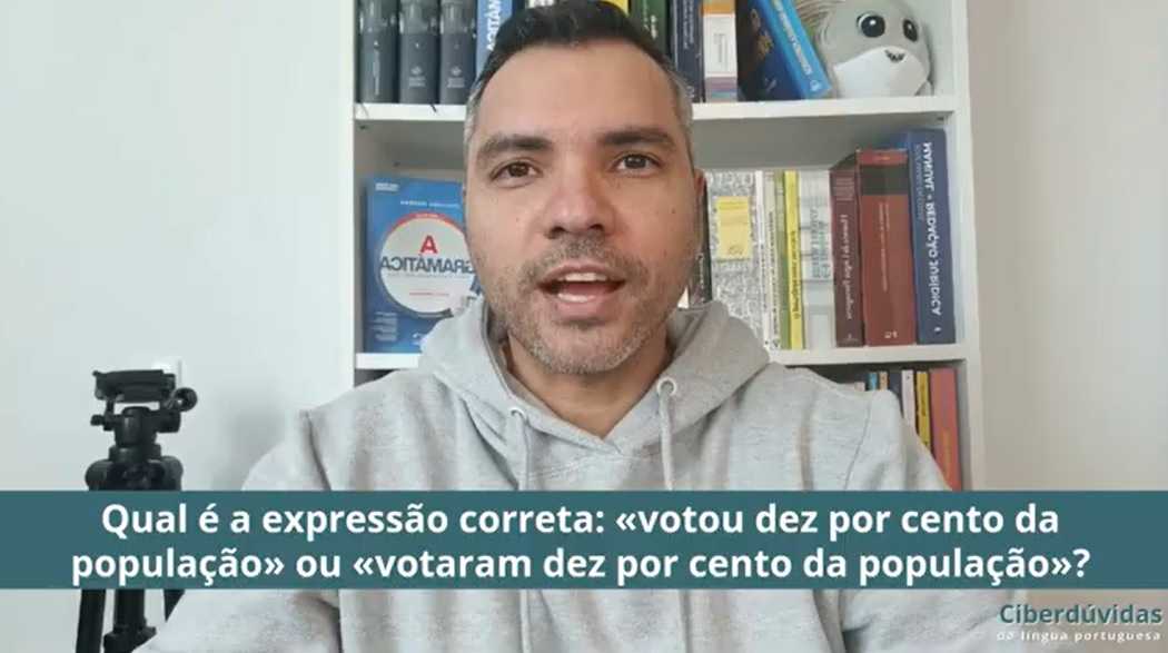 Vídeo 21 – «Votou 2% da população» ou «votaram 2% da população»?