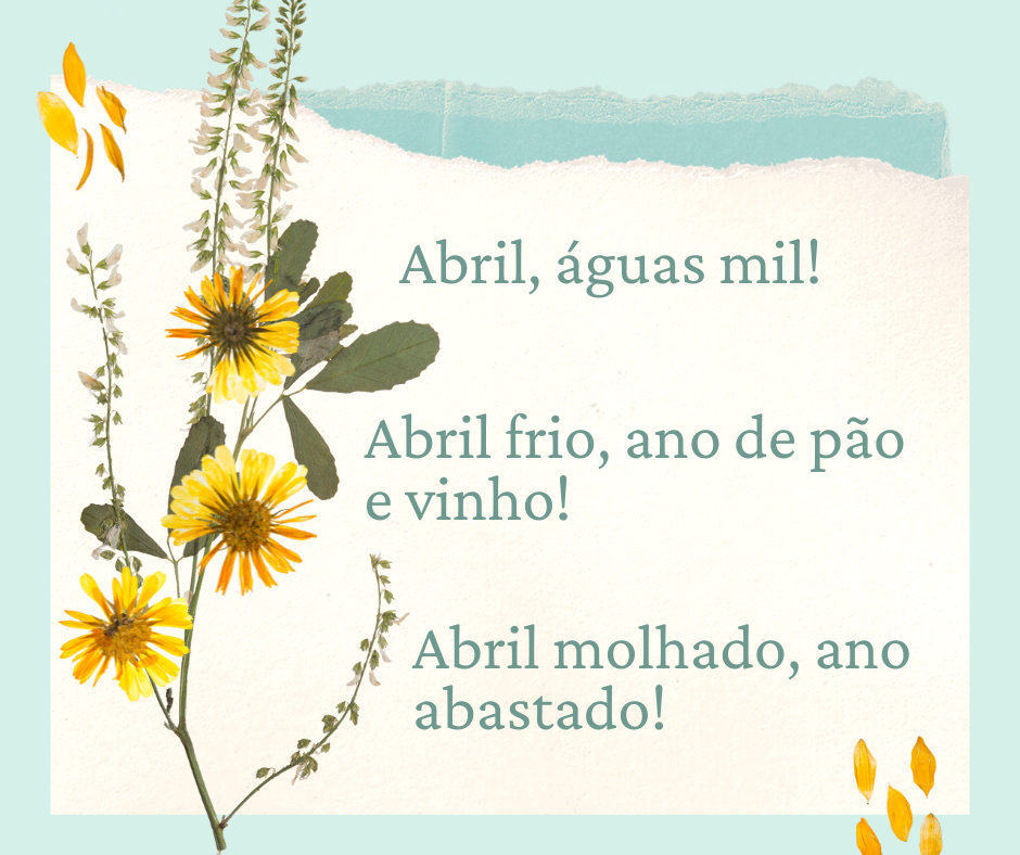 Sobre abril os provérbios também podem ser mil